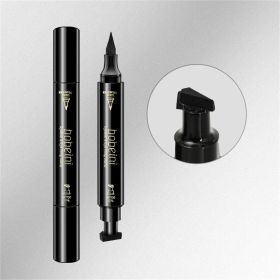 Double-head Liquid Stamp Eyeliner Pencil Face Stamps Makeup Colorful Waterproof Slim Gel Felt Tip High Pigment Liquid Eyeliner (size: 02)